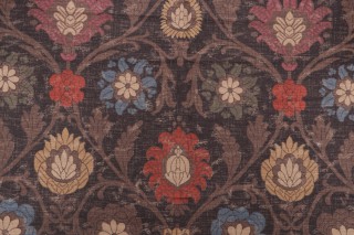 Thibaut Buccini F96055 Printed Drapery Fabric in Dark Brown
