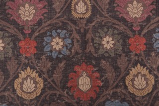 Thibaut Buccini F96055 Printed Drapery Fabric in Dark Brown