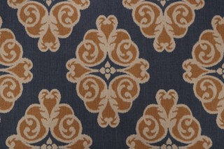 Thibaut Montgomery F96012 Printed Drapery Fabric in Navy
