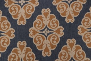 Thibaut Montgomery F96012 Printed Drapery Fabric in Navy