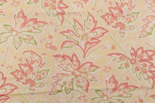 Thibaut Brunswick F9106 Printed Drapery Fabric in Yellow