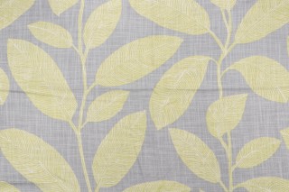 Thibaut Komodo Leaves F95713 Printed Drapery Fabric in Grey and Green
