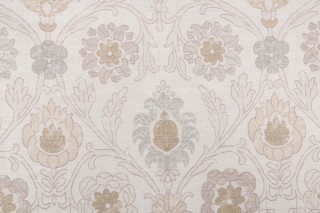 Thibaut Buccini Printed Linen Blend Drapery Fabric in Cream F96056