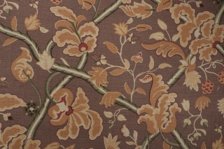 Thibaut Denmark Printed Linen Blend Drapery Fabric in Brown F96031