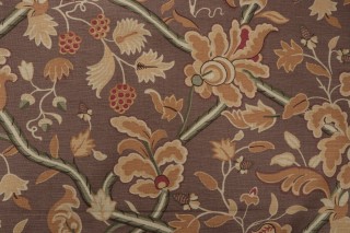 Thibaut Denmark Printed Linen Blend Drapery Fabric in Brown F96031