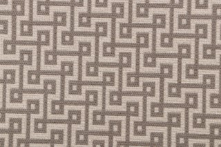 Thibaut Woven Cotton Upholstery Fabric in Pewter on Almond W74334