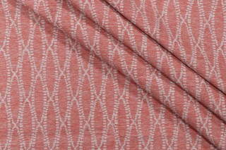 Bella Dura Camber Woven Polyolefin Outdoor Fabric in Coral 