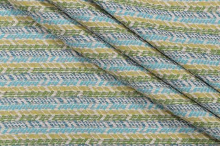 Bella Dura Arizona Woven Polyolefin Outdoor Fabric in Cyan 