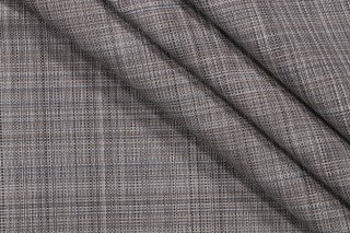 Bella Dura Grasscloth Latex Backed Woven Polyolefin Outdoor Fabric in Pewter 