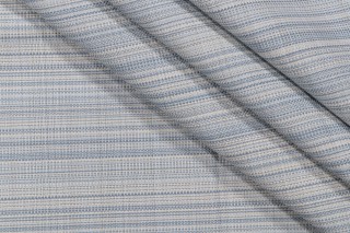 Bella Dura Grasscloth Latex Backed Woven Polyolefin Outdoor Fabric in Chambray 