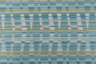 Bella Dura Thirasia Woven Polyolefin Outdoor Fabric in Cyan 