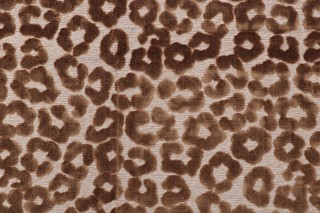 TFA Fat Cat Latex Backed Velvet Upholstery Fabric in Ginger 