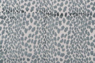 TFA Seeing Spots Latex Backed Velvet Upholstery Fabric in Aqua 