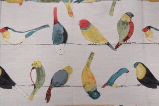 TFA Early Birds Woven Tapestry Upholstery Fabric in Multi 