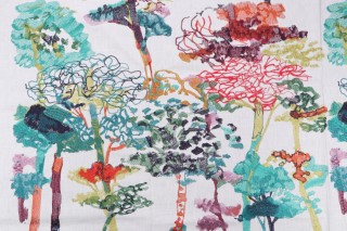TFA Just a Little Color Embroidered Cotton Decorator Fabric in Celebration 