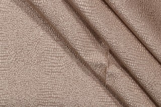 Sample of TFA From The Gecko Latex Backed Woven Decorator Fabric in Cream 