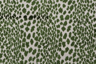 TFA Seeing Spots Latex Backed Velvet Upholstery Fabric in Jungle 