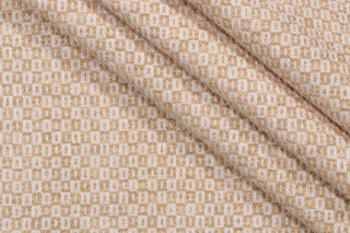 PK Lifestyles Parque Woven Upholstery Fabric in Gold 