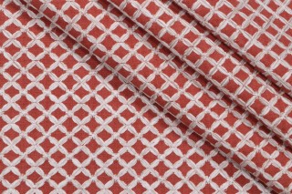 PK Lifestyles Laguna Embroidery Decorator Fabric in Cinnabar 