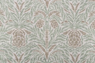 Tommy Bahama Bondi Batik Printed Cotton Linen Drapery Fabric in Willow 