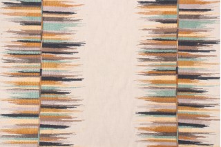 Kaufmann Fun Fair Embroidered Cotton Drapery Fabric in Agate