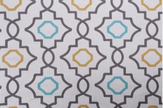 Valiant Fabrics Aiden Embroidered Drapery Fabric in Baltic