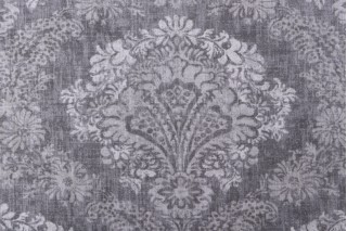 Magnolia Home Hamilton Printed Cotton Drapery Fabric in Grey