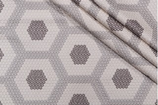 Valiant Prizm Embroidered Drapery Fabric in Natural