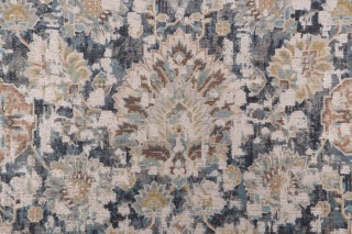 PK Lifestyles Javanese Printed Chenille Decorator Fabric in Charcoal 