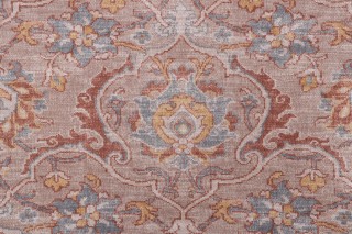 PK Lifestyles Shiraz Printed Cotton Drapery Fabric in Twine 