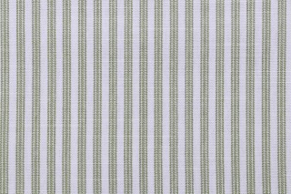 PK Lifestyles Everyday Ticking Printed Cotton Drapery Fabric in Willow 