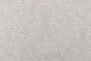 P Kaufmann Huma Printed Cotton Linen Drapery Fabric in Stone 