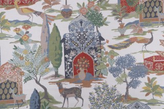 P Kaufmann Shalimar Garden Printed Cotton Drapery Fabric in Document 