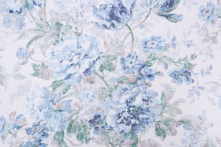 P Kaufmann Mariani Printed Cotton Drapery Fabric in Bristol 