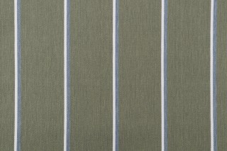 Golding Jameson Woven Cotton Polyester Stripe Twill Decorator Fabric in Moss 