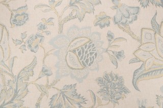 Thibaut Jacobean Trail Printed Cotton Drapery Fabric