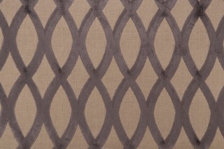 Thibaut Helix Velvet Patterned Upholstery Fabric in Charcoal W7274
