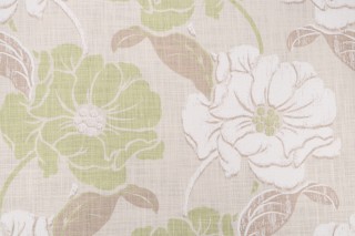 Thibaut Hampton Ponds Printed Linen Blend Drapery Fabric in Neutral F99239