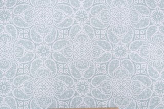 Magnolia Home Tibi Printed Cotton Drapery Fabric in Spa 