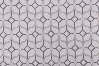 Magnolia Home Rockaway Printed Cotton Drapery Fabric in Pewter 