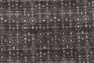 Magnolia Home Taos Printed Cotton Drapery Fabric in Charcoal 