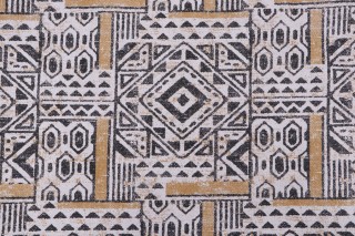 Magnolia Home Rhapsody Printed Cotton Drapery Fabric in Tribal 