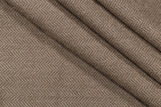Thibaut Ellis Herringbone W72952 Woven Upholstery Fabric in Bark
