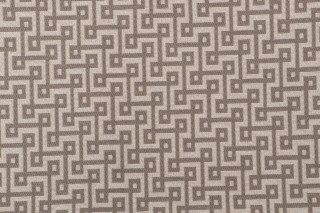 Thibaut Circuit W74334 Woven Upholstery Fabric in Pewter on Almond