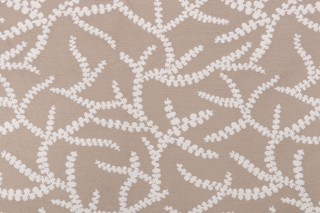1 Yard Thibaut Regina W77971 Woven Upholstery Fabric in Linen
