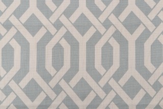 Trinity Printed Cotton Drapery Fabric in Mist