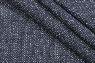 Strother Woven Chenille Upholstery Fabric in Denim