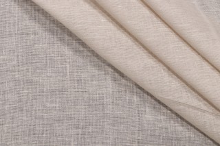 Aura Semi-Sheer Drapery Fabric in Alabaster