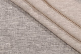 1 Yard Aura Semi-Sheer Drapery Fabric in Alabaster