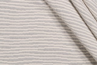 Crypton River High Performance Matelasse Upholstery Fabric in Natural Stone